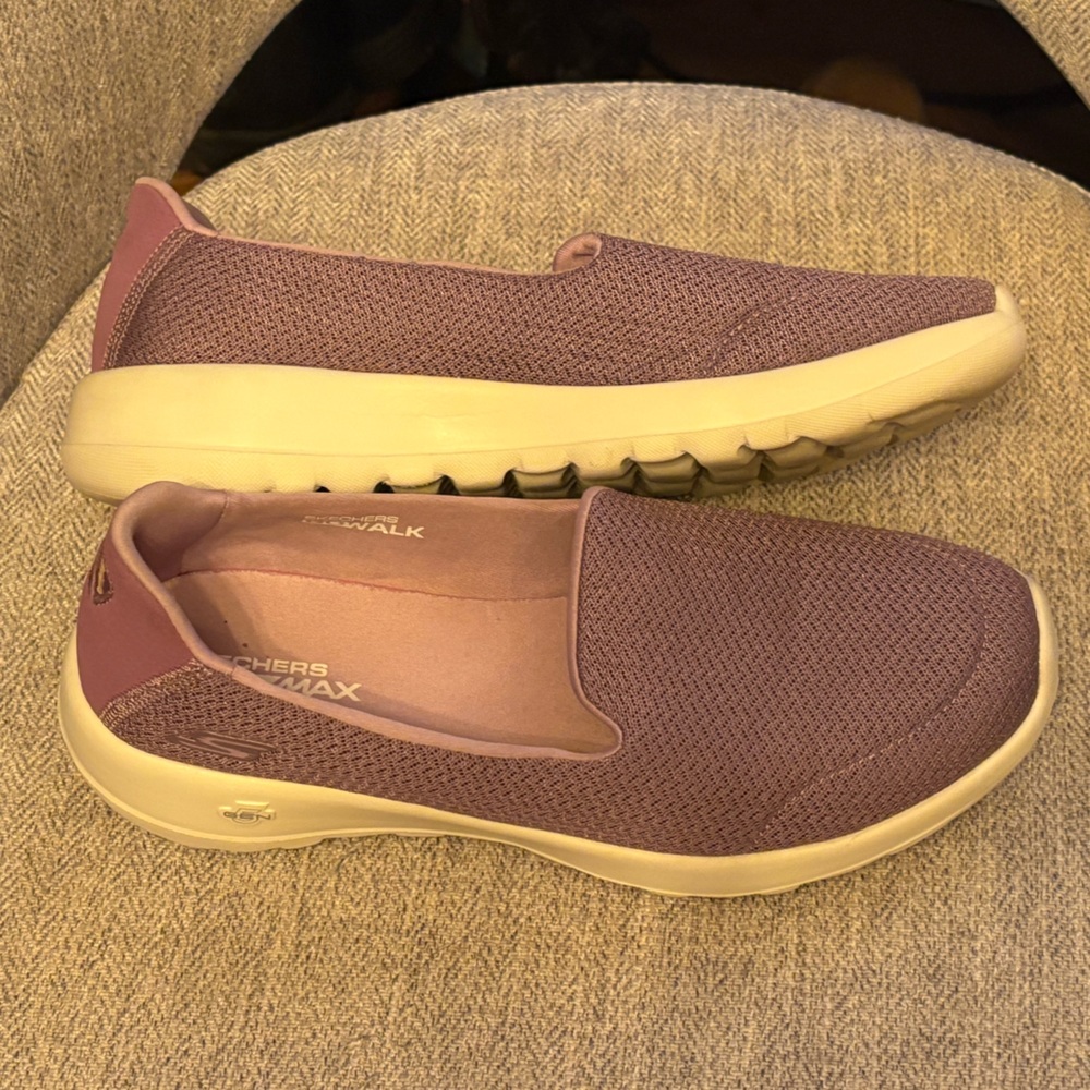Skechers Women's Lavender Slip-On Sneakers - Picture 6 of 9